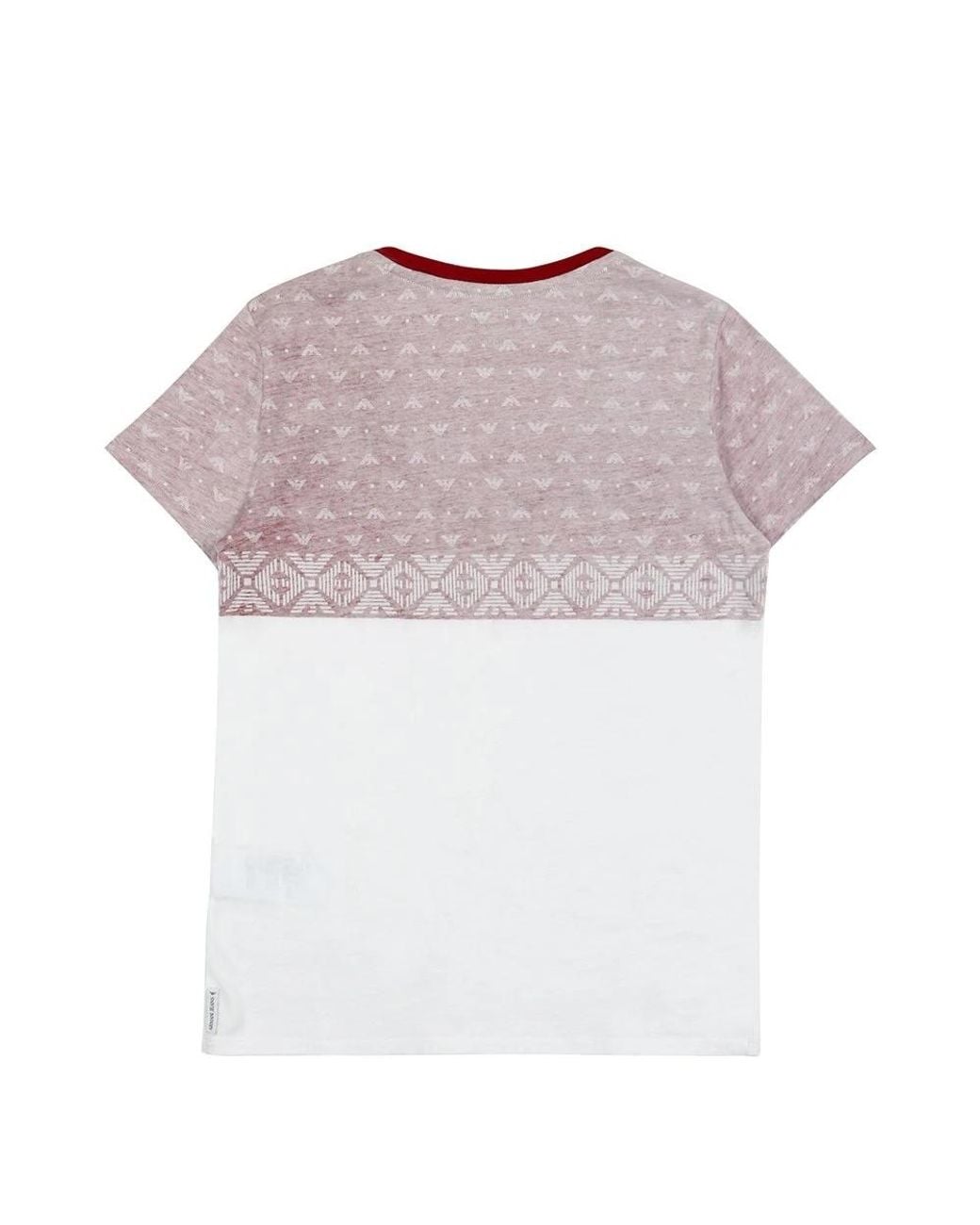 Armani Jeans Pink Logo Short-Sleeved T-Shirt for men