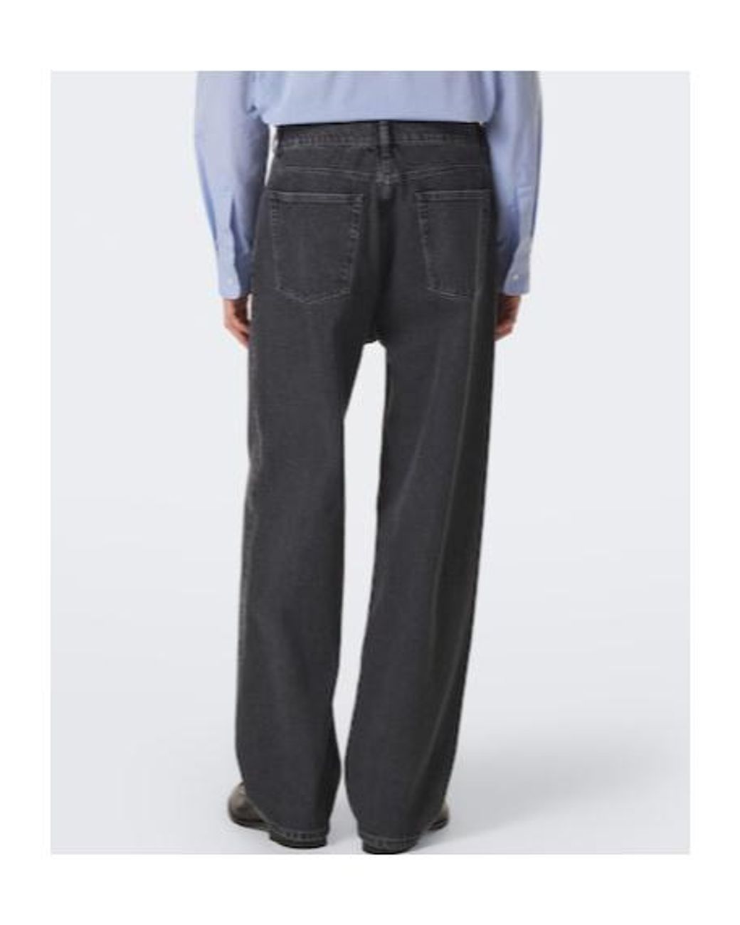 Jil Sander Gray Mid-Rise Wide-Leg Jeans for men