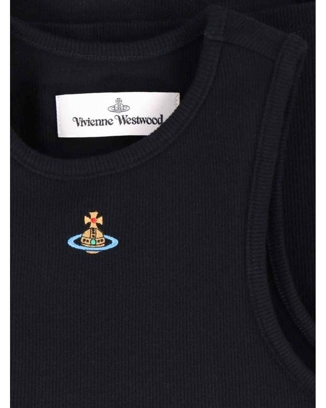 Vivienne Westwood Black Orb Tank Top