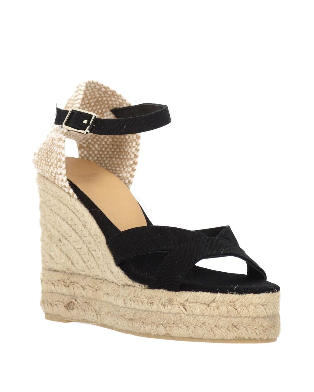 Castaner Metallic Castañer Bruna Wedge Espadrille Sandals