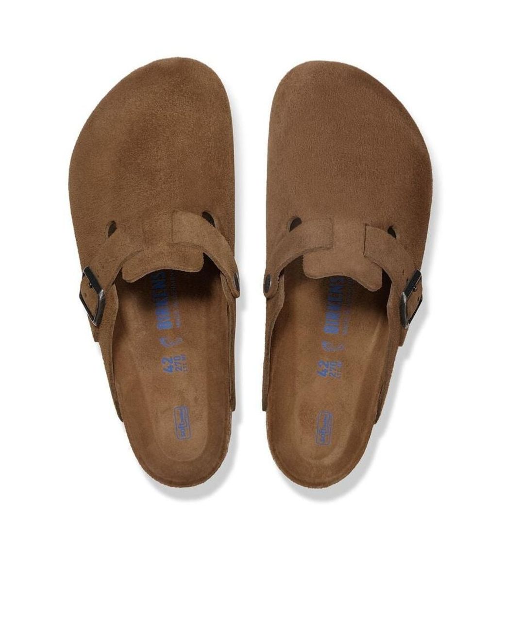 Birkenstock Brown Boston Buckled Clogs for men