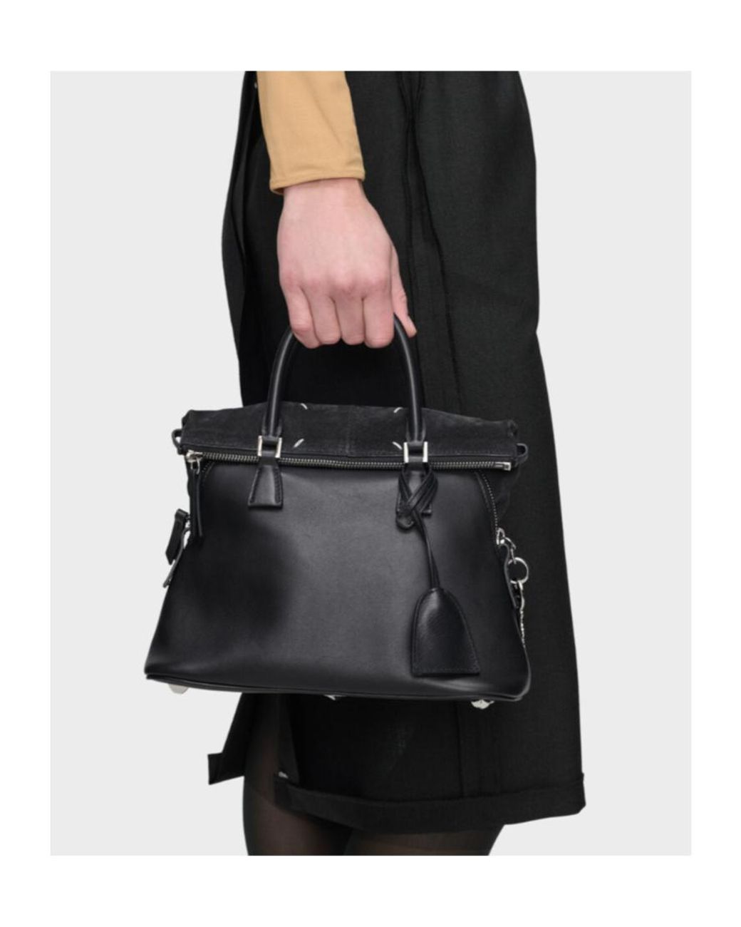 Maison Margiela Black 5Ac Soft Mini Tote Bag