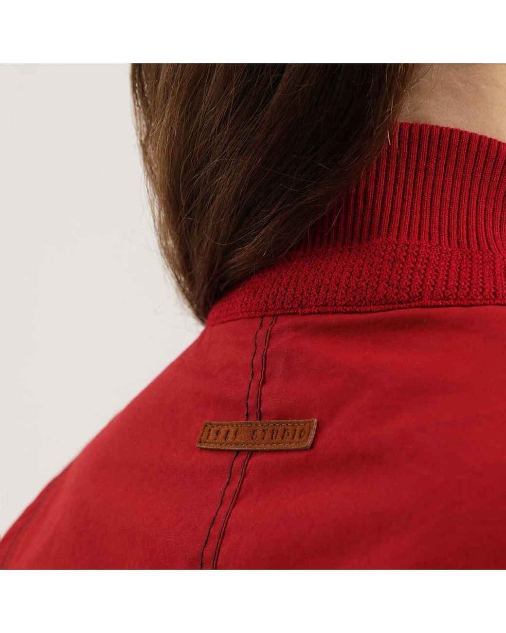 1989 STUDIO Ribbed Collar Coat in Red for Men | Lyst