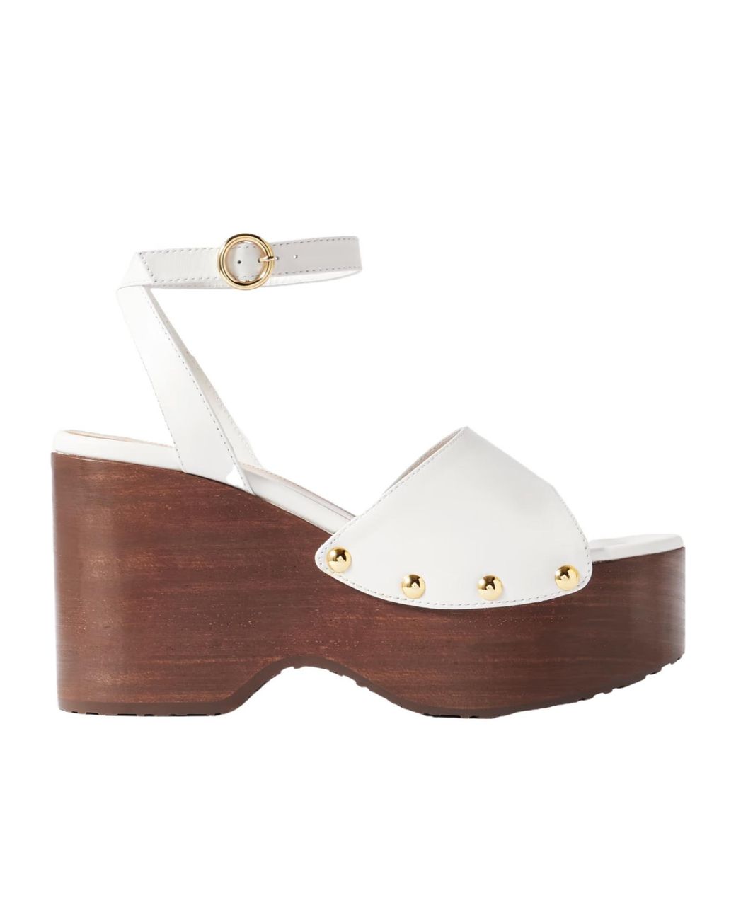 Gianvito Rossi Brown Studded Leather Platform Sandals