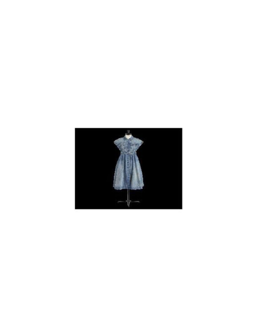 Dior Blue Mid-Length Flared Dress