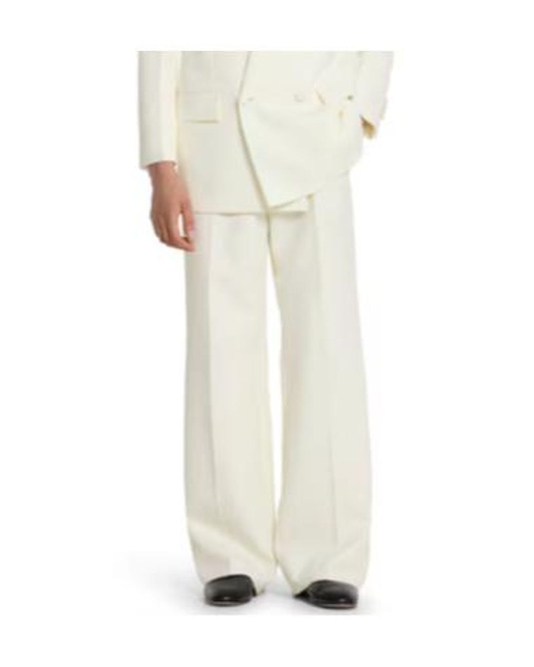 Gucci White グッチ ツイル ストレートレッグパンツ for men