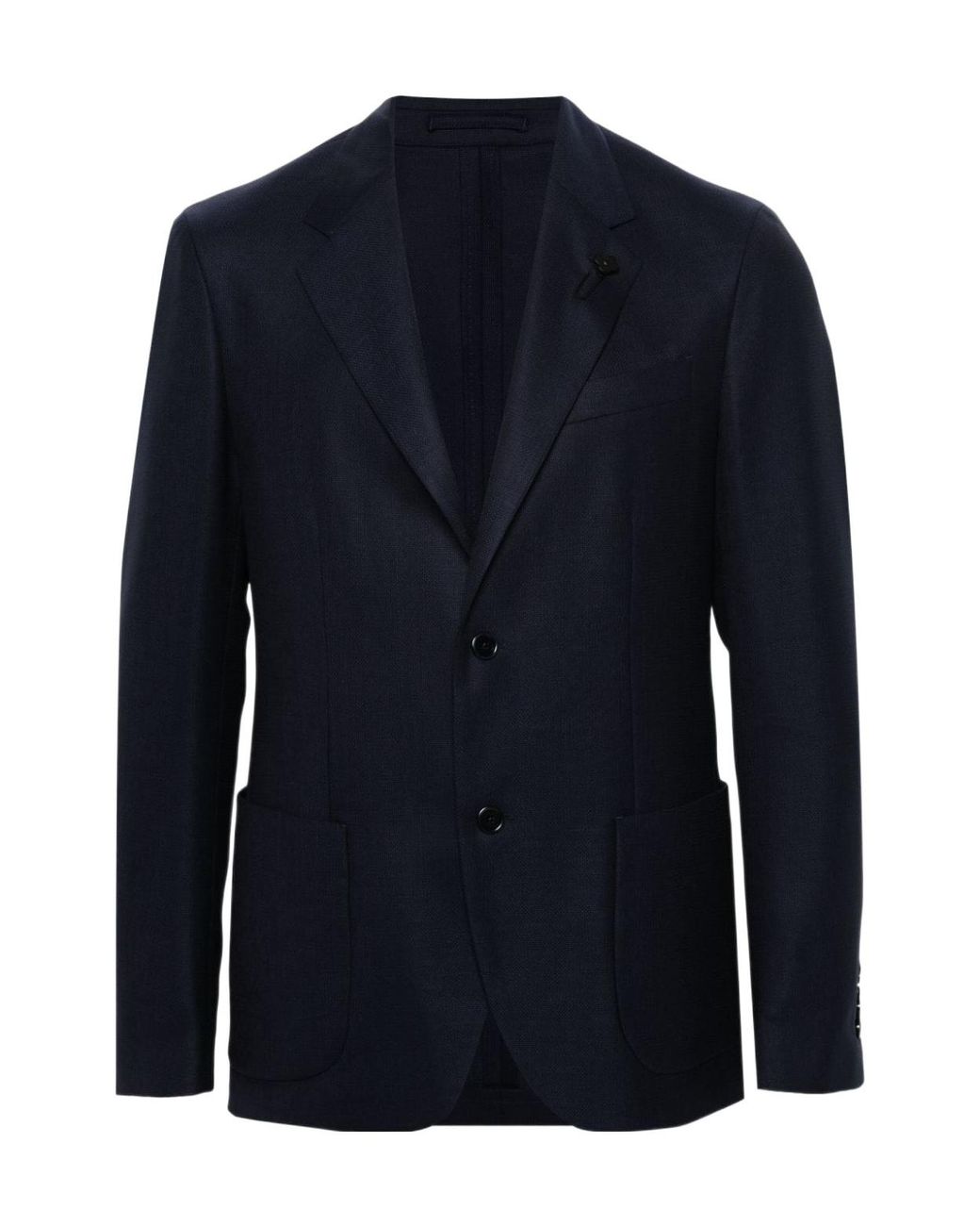 Lardini Blue Single-Breasted Tailored Blazer for men