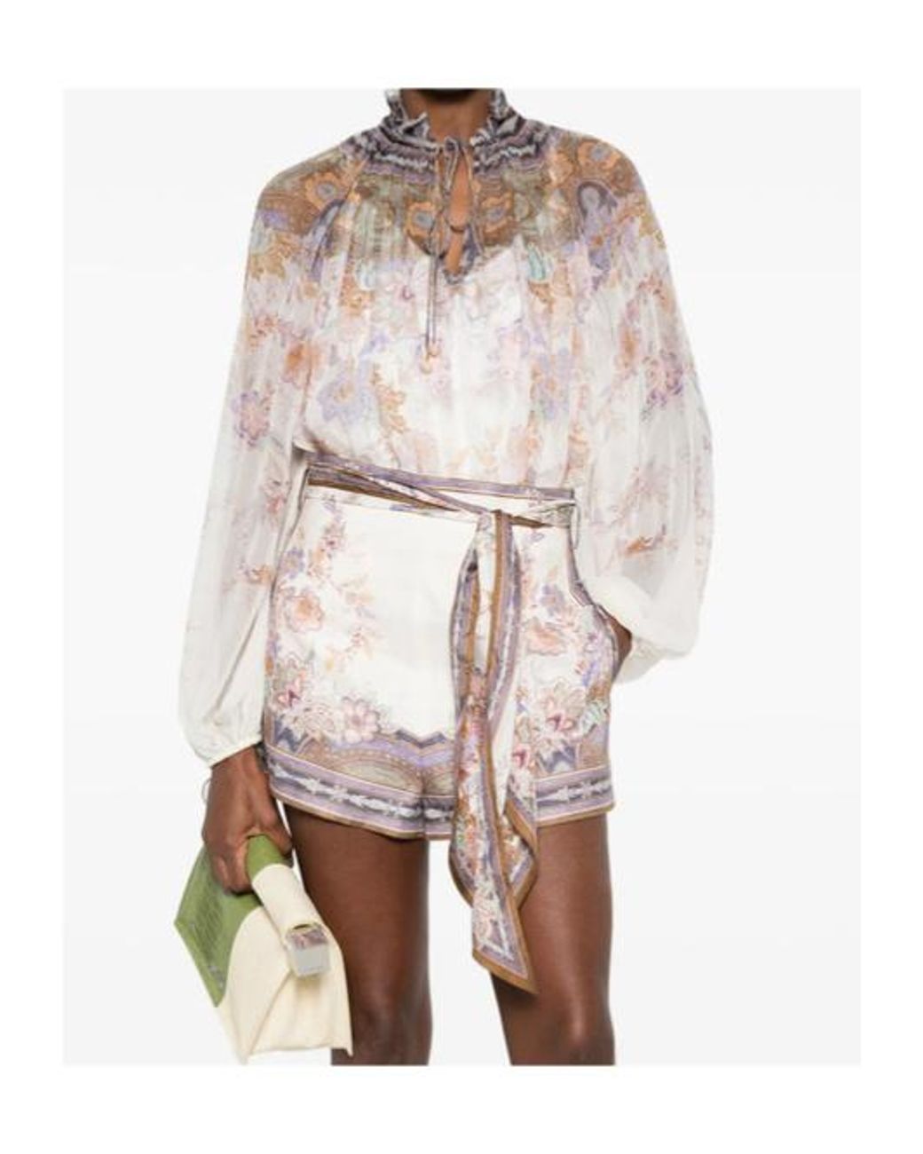 Zimmermann White Patterned Blouse