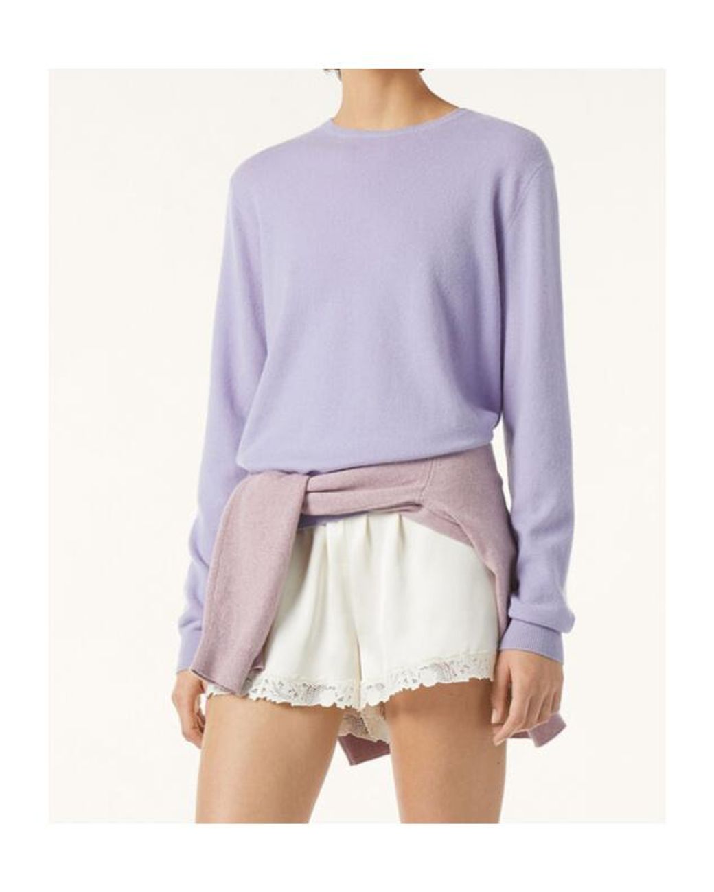 Loro Piana Purple Sergio Crewneck Jumper