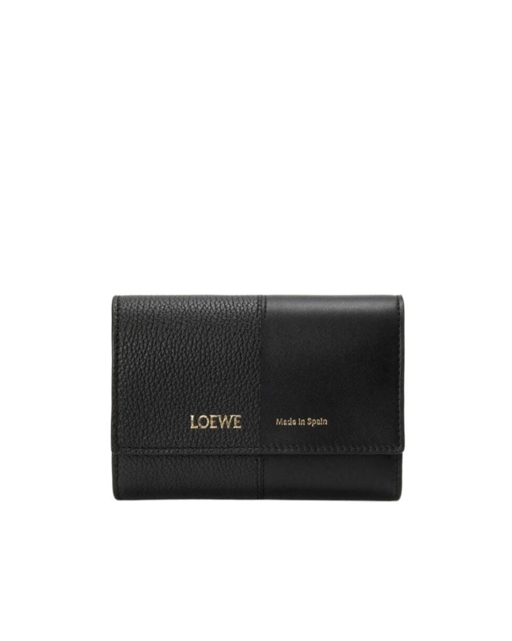 Loewe Black Logo Printed Small Vertical Wallet