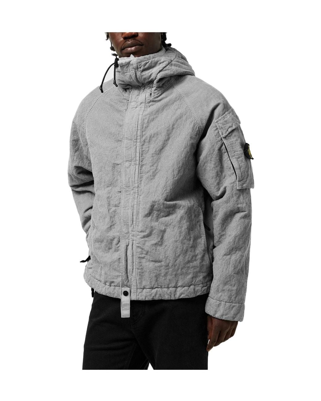 Stone Island Gray Solid Casual Jacket for men