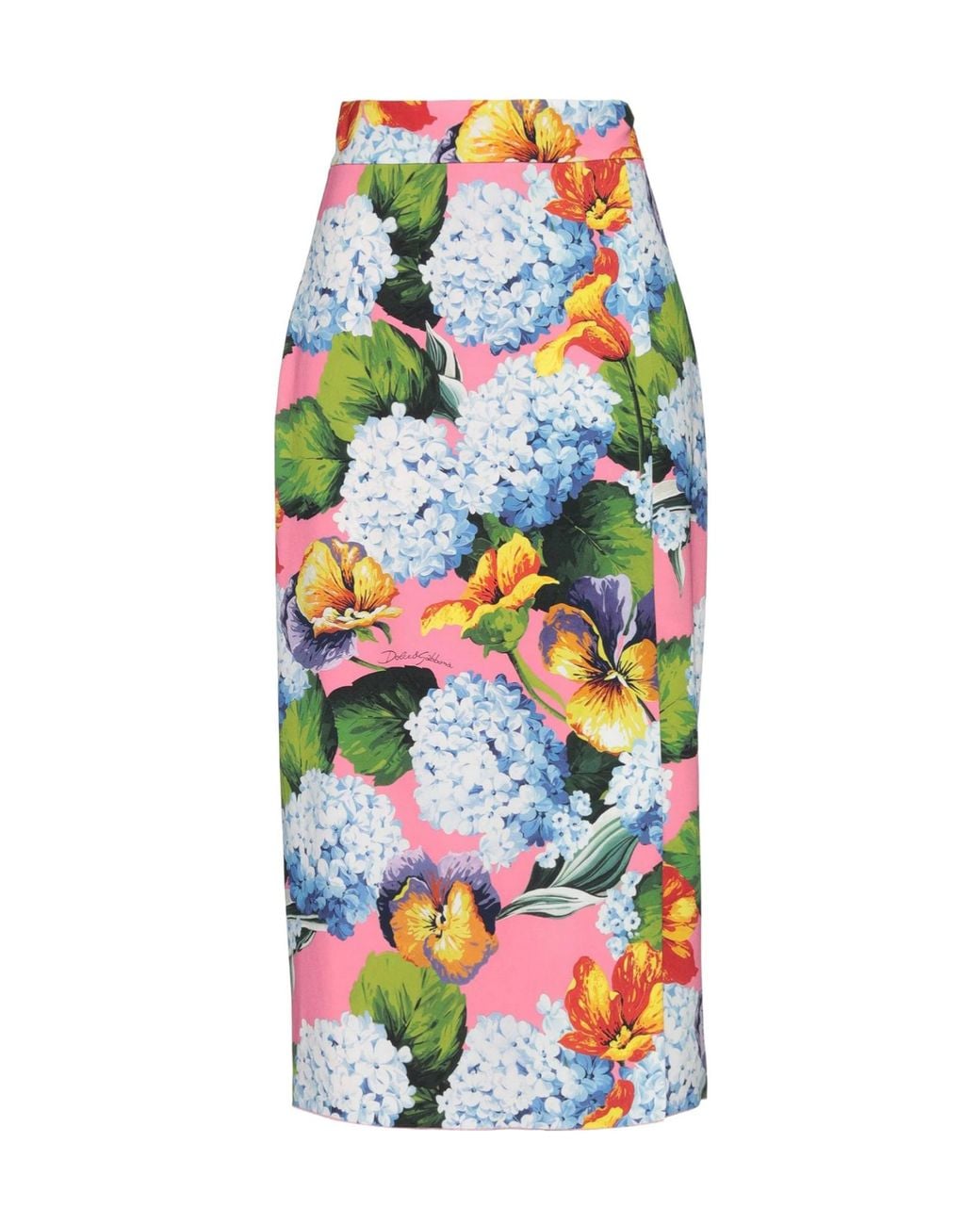 Dolce & Gabbana White Floral Print Dress