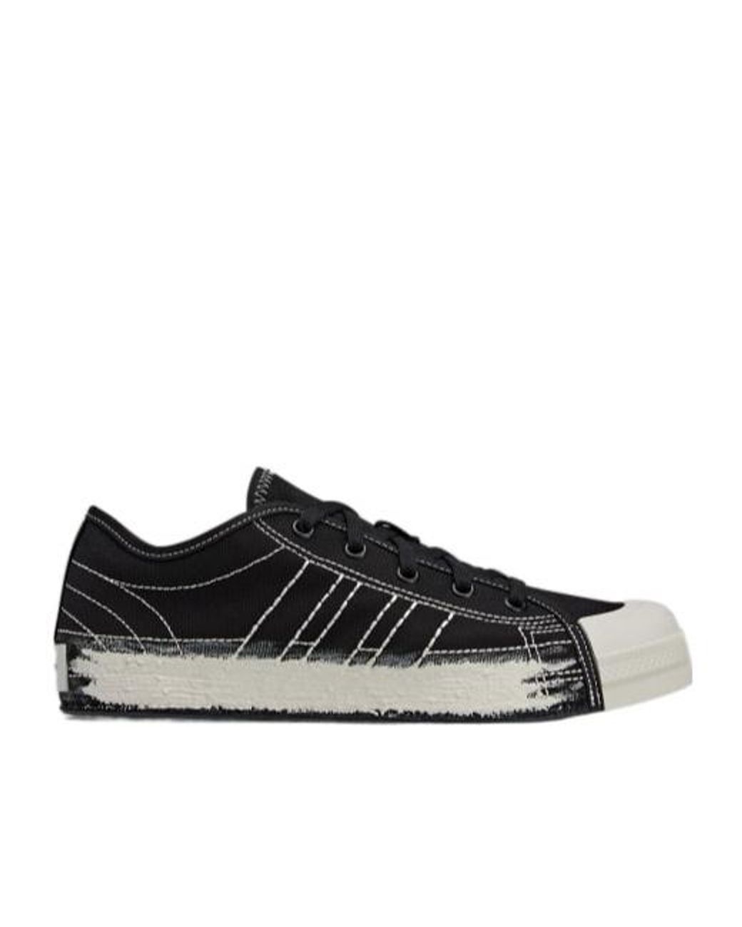 Adidas Black Nizza Lo Low Top Casual Shoes for men