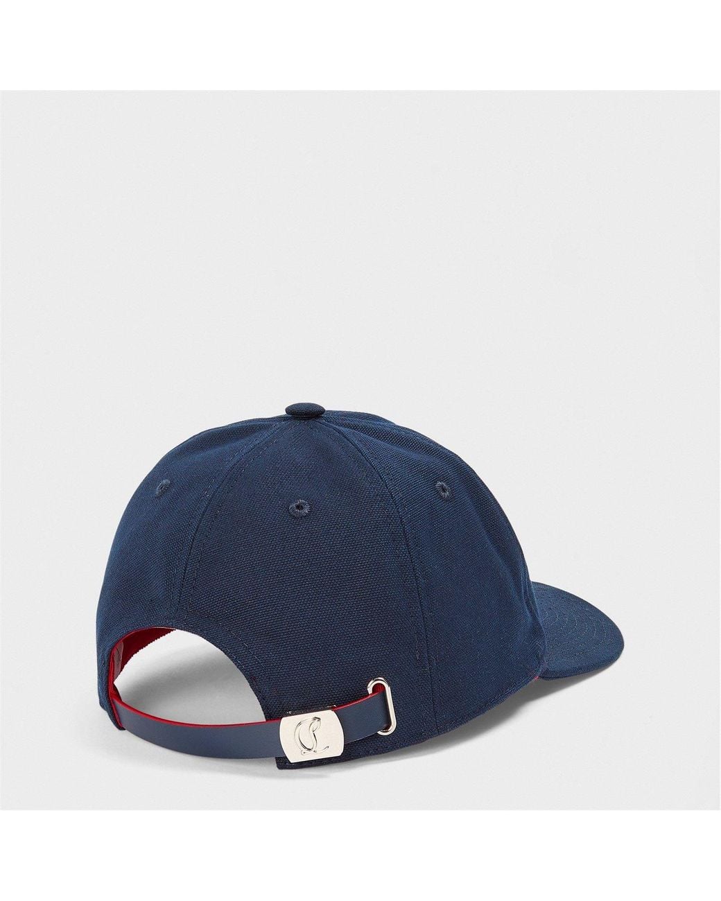 Christian Louboutin Blue Mooncrest Baseball Cap for men