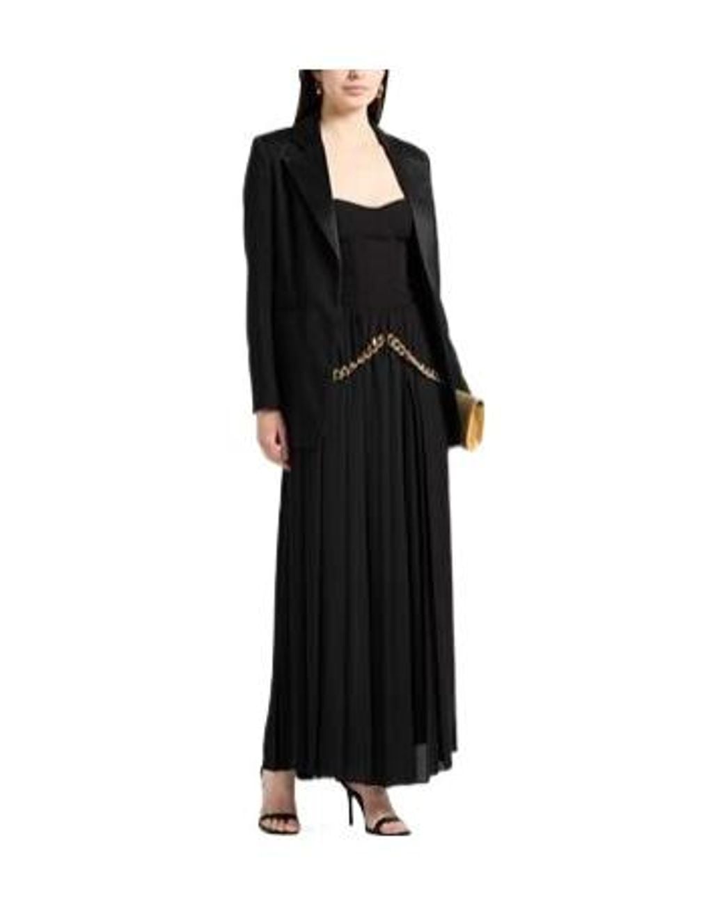Balenciaga Black Pleated Midi Skirt