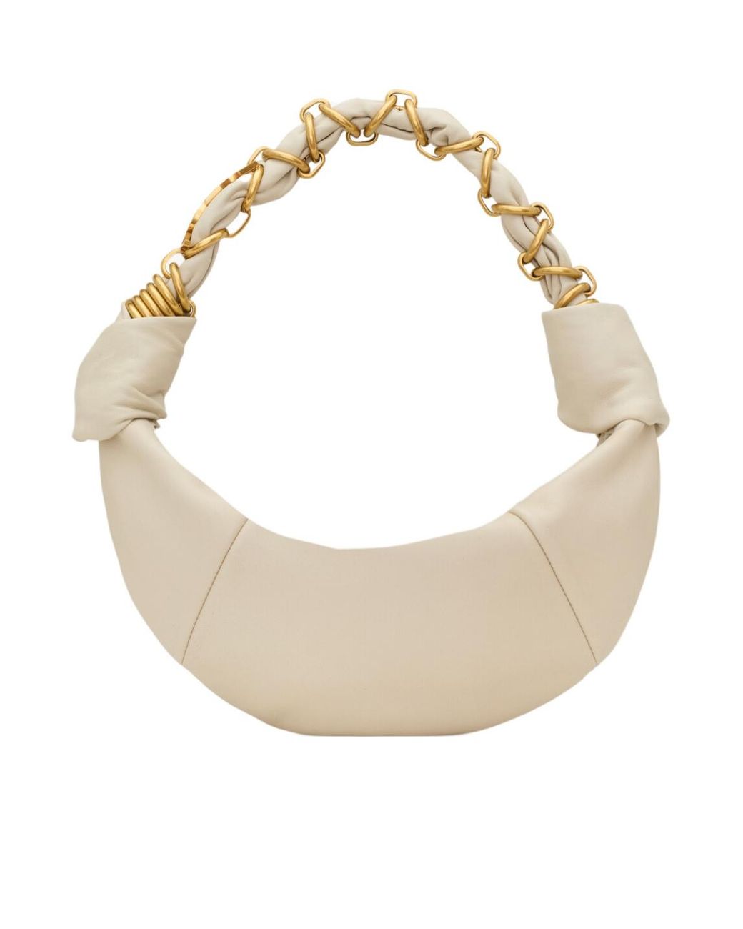 Saint Laurent White Amalia Mini Hobo Bag