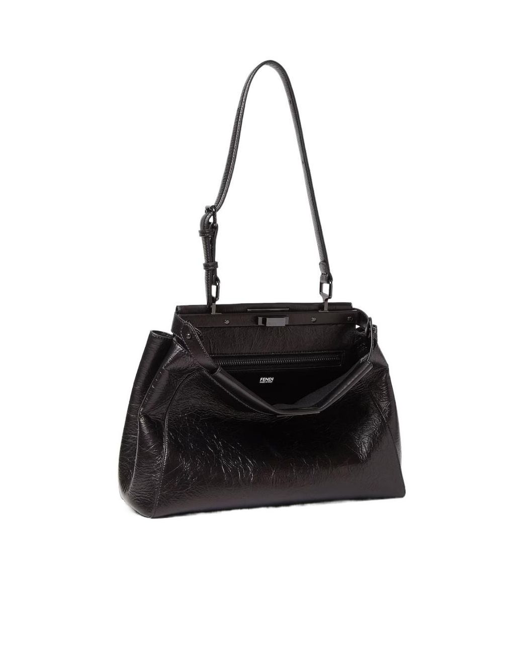 Fendi Black My Peekaboo Medium Shoulder Bag