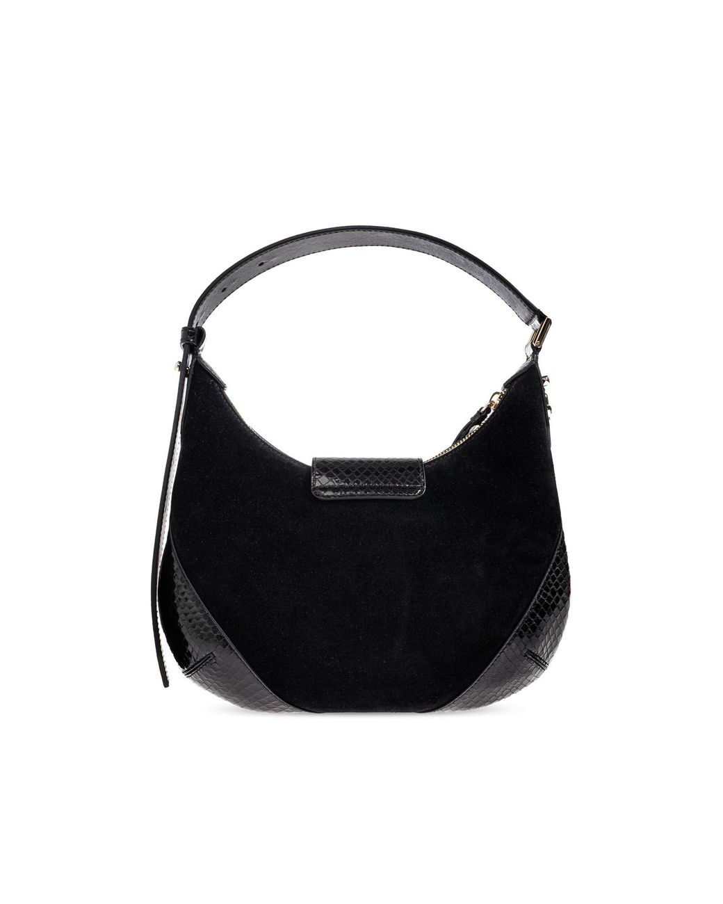 Jimmy Choo Black Logo Embossed Small Shoulder Bag
