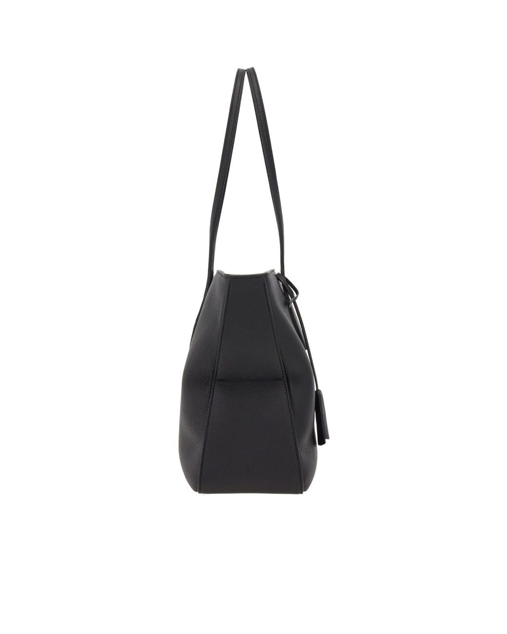 Ferragamo Black Ferragamo Logo Stamp Tote Bag