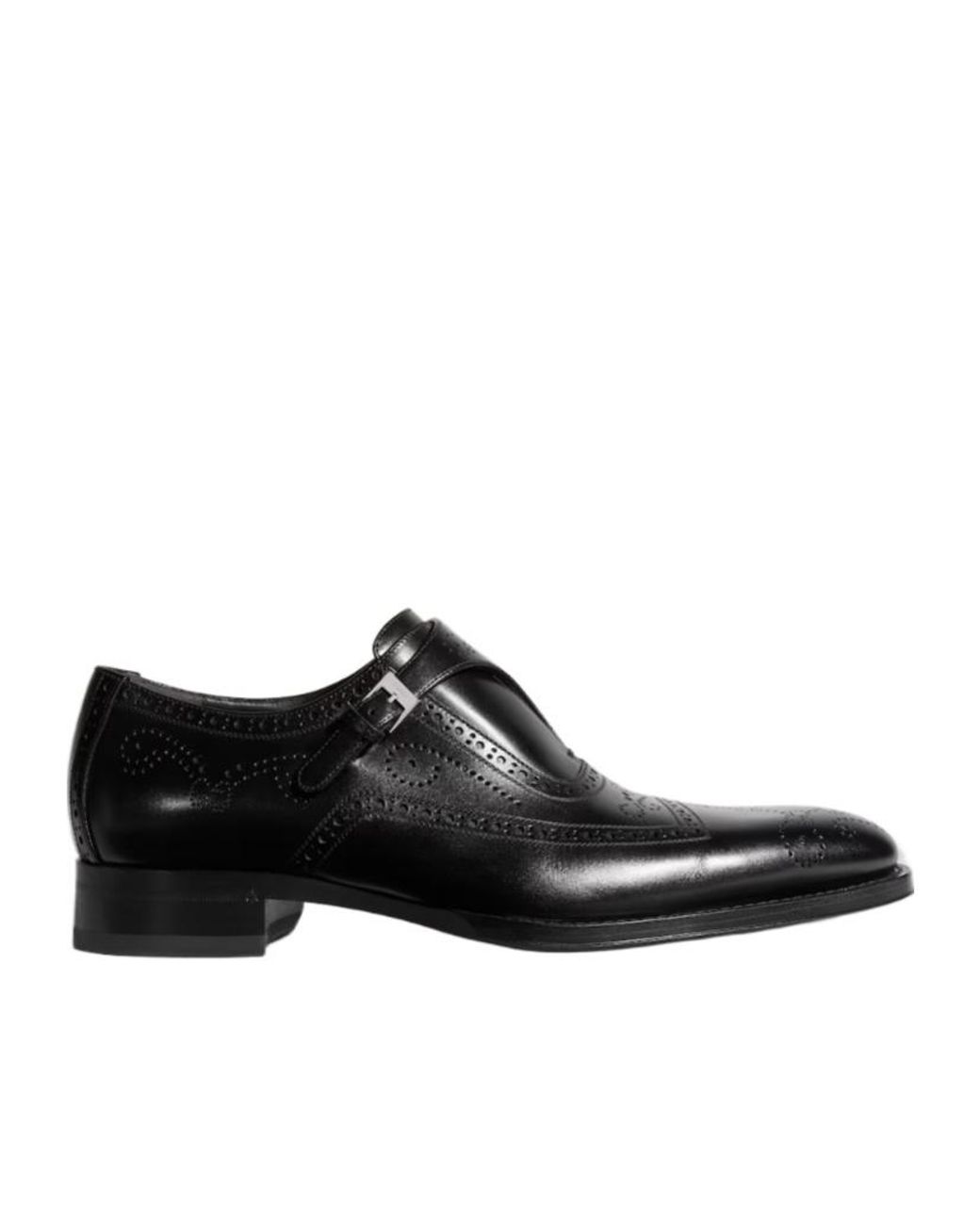 Gucci Black Monk Strap Shoe for men