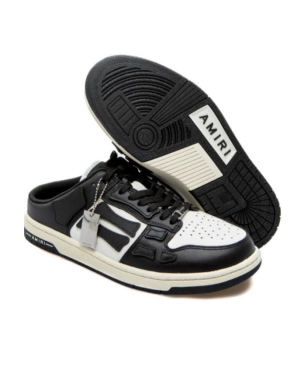 Amiri Black Skel Slip-On Sneakers for men