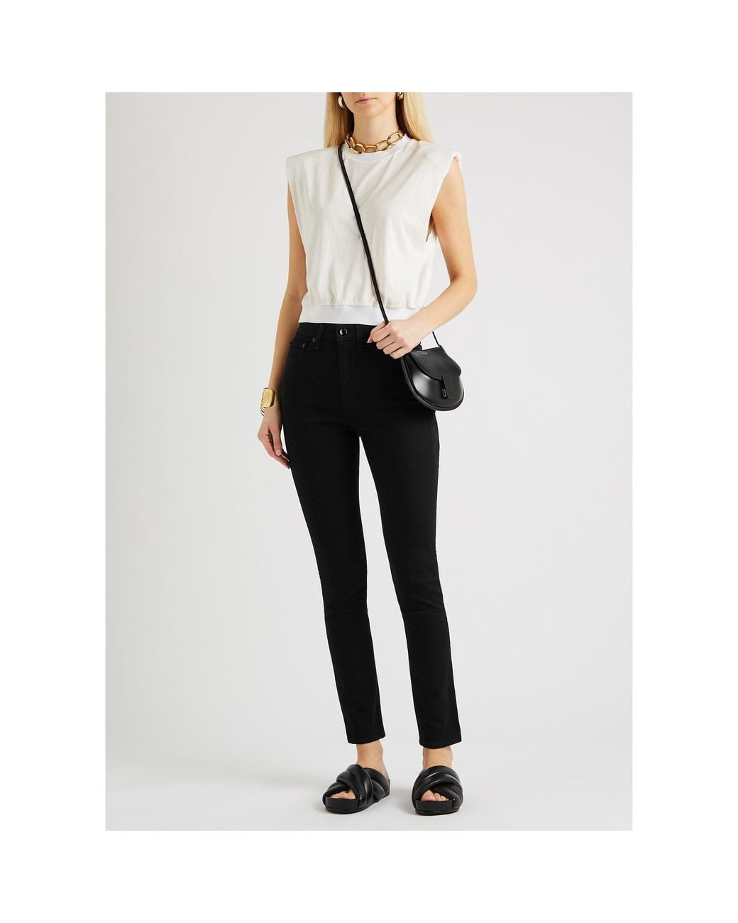 Rag & Bone Black High-Waist Jeans
