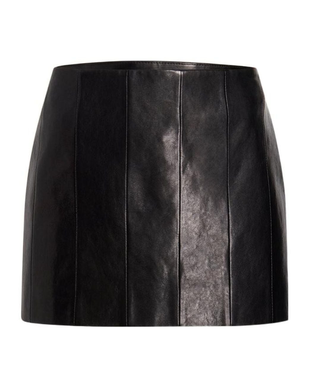 Khaite Black Meelar Panelled Mini Skirt