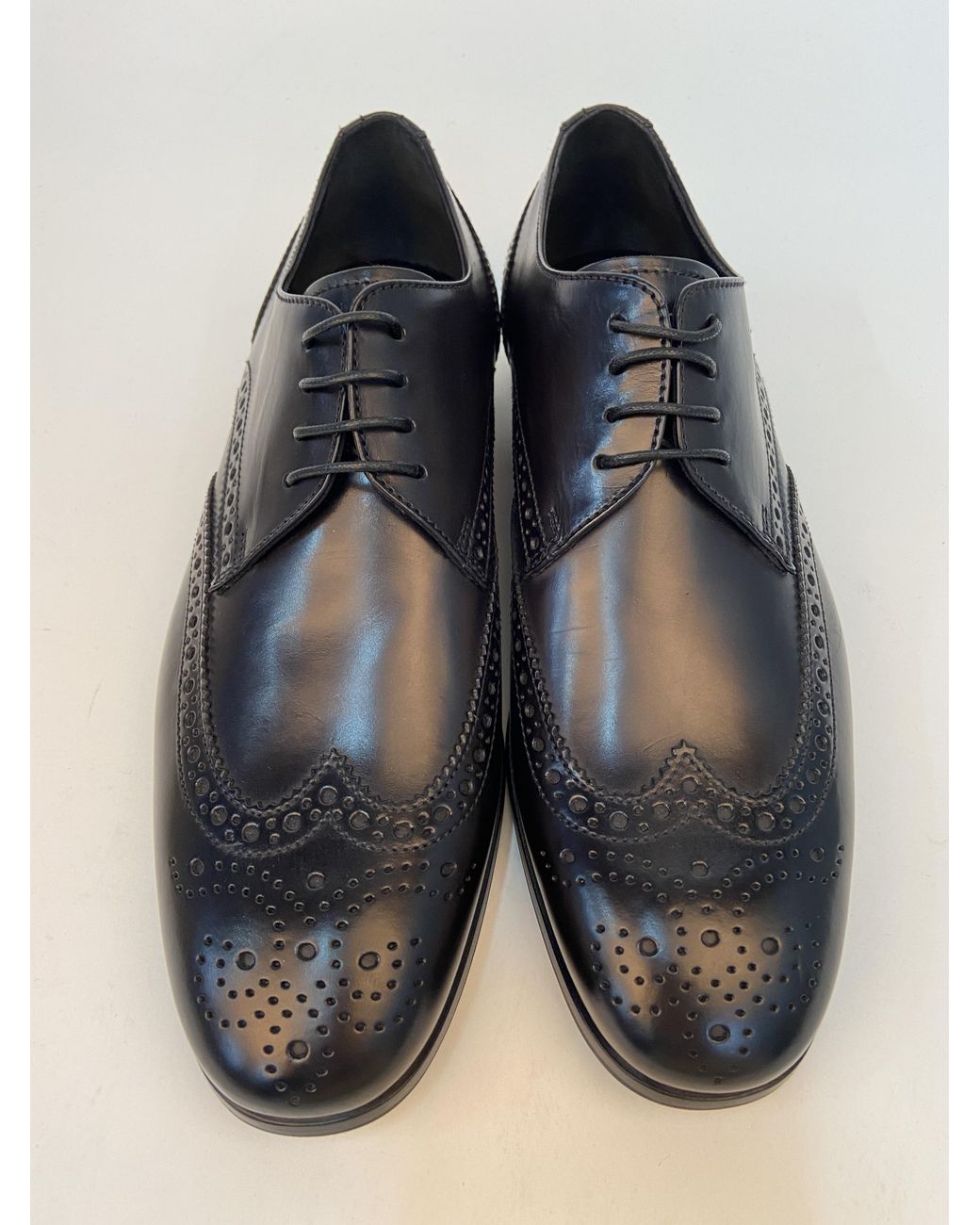 Giorgio Armani Black Logo Leisure Business Shoes for men
