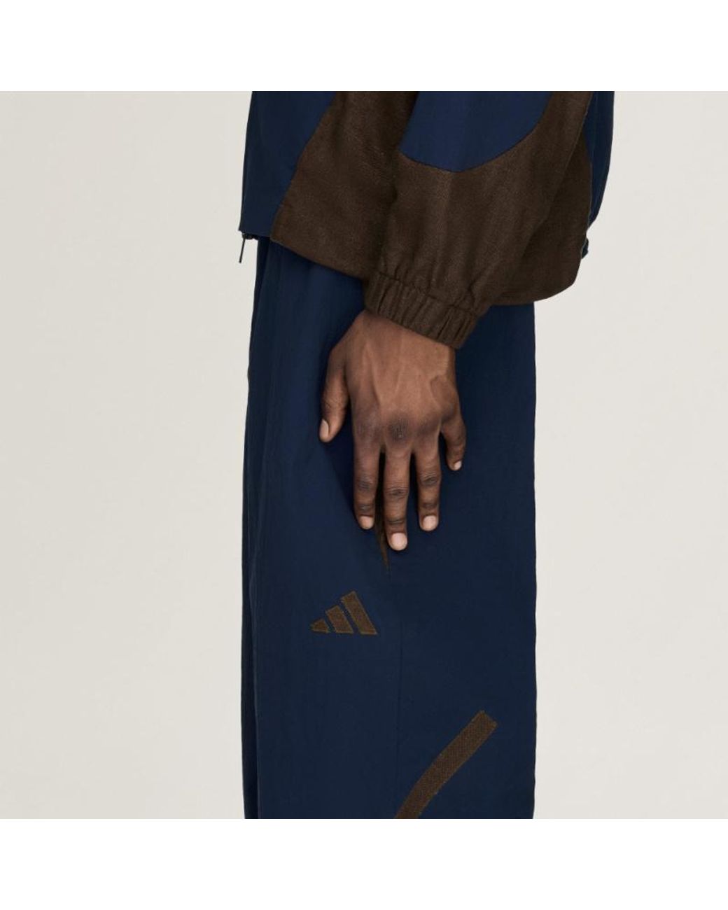 Adidas Blue X Arte Antwerp Panelled Wide-Leg Track Pants for men
