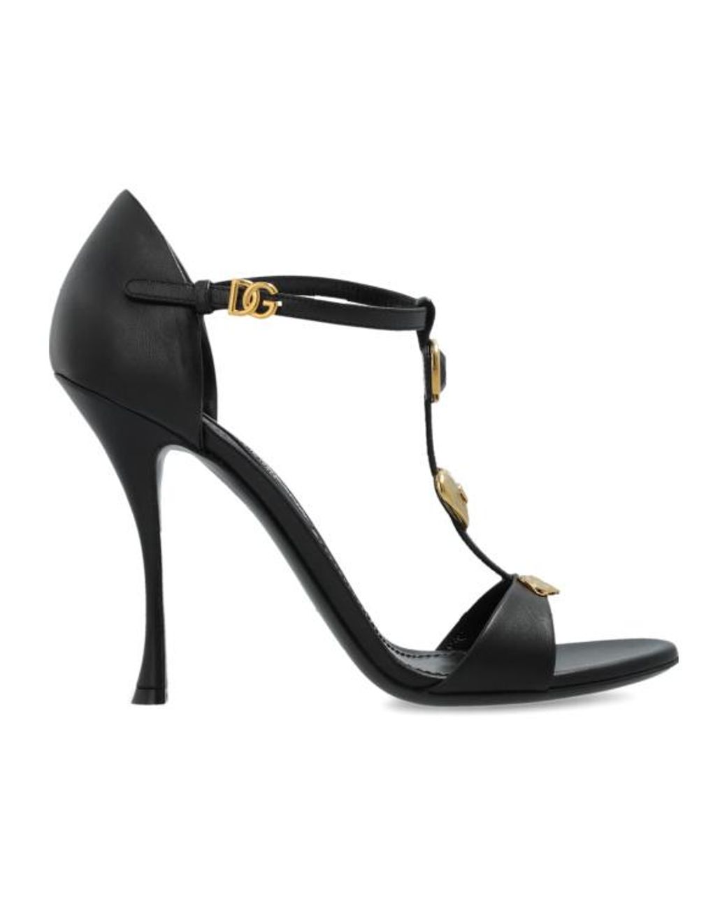 Dolce & Gabbana Black High Heel Sandals