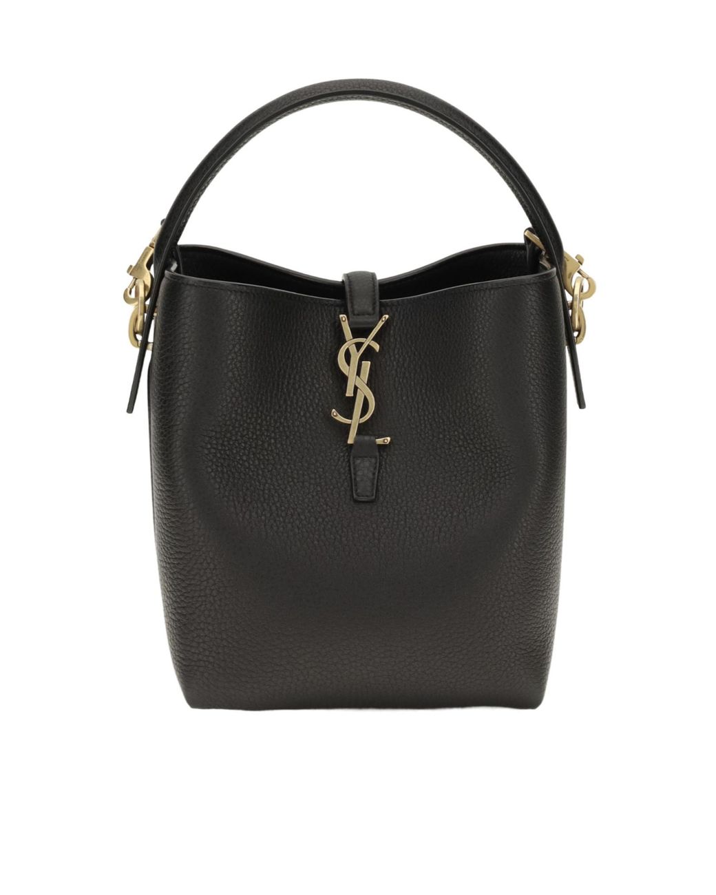 Saint Laurent Black Le 37 Bucket Shoulder Bag