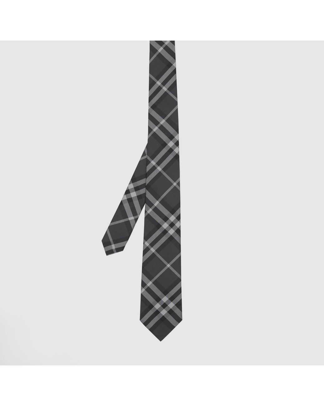 Burberry White Classic Cut Vintage Check Tie for men