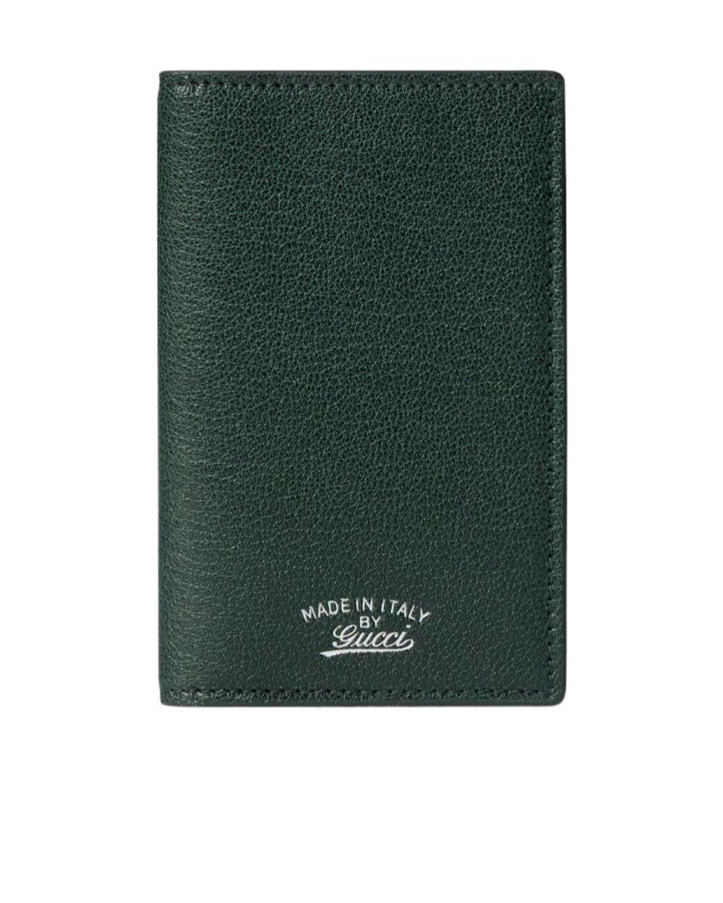 Gucci Green Lira Card Case for men