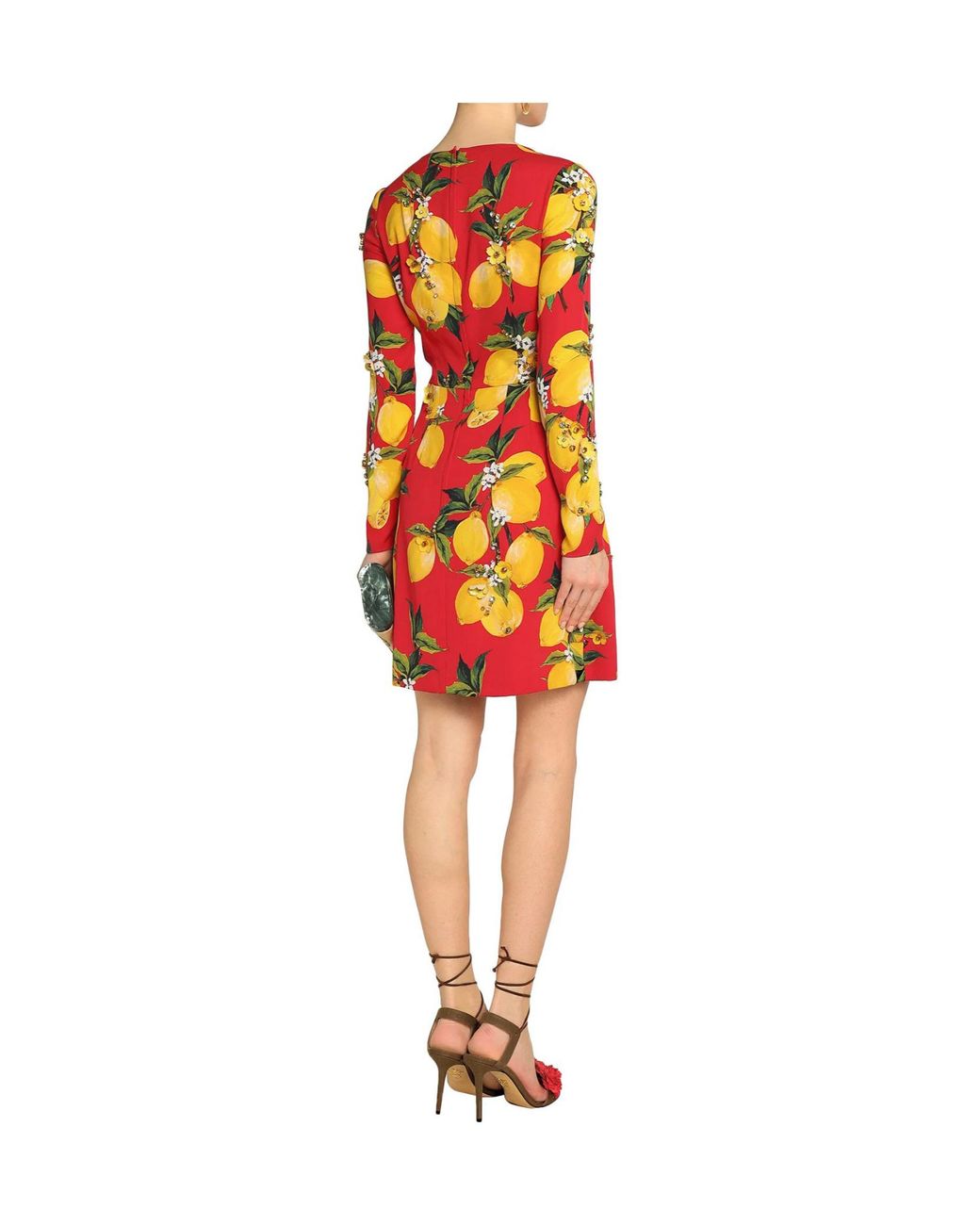 Dolce & Gabbana Red Mini Dress Silk, Elastane
