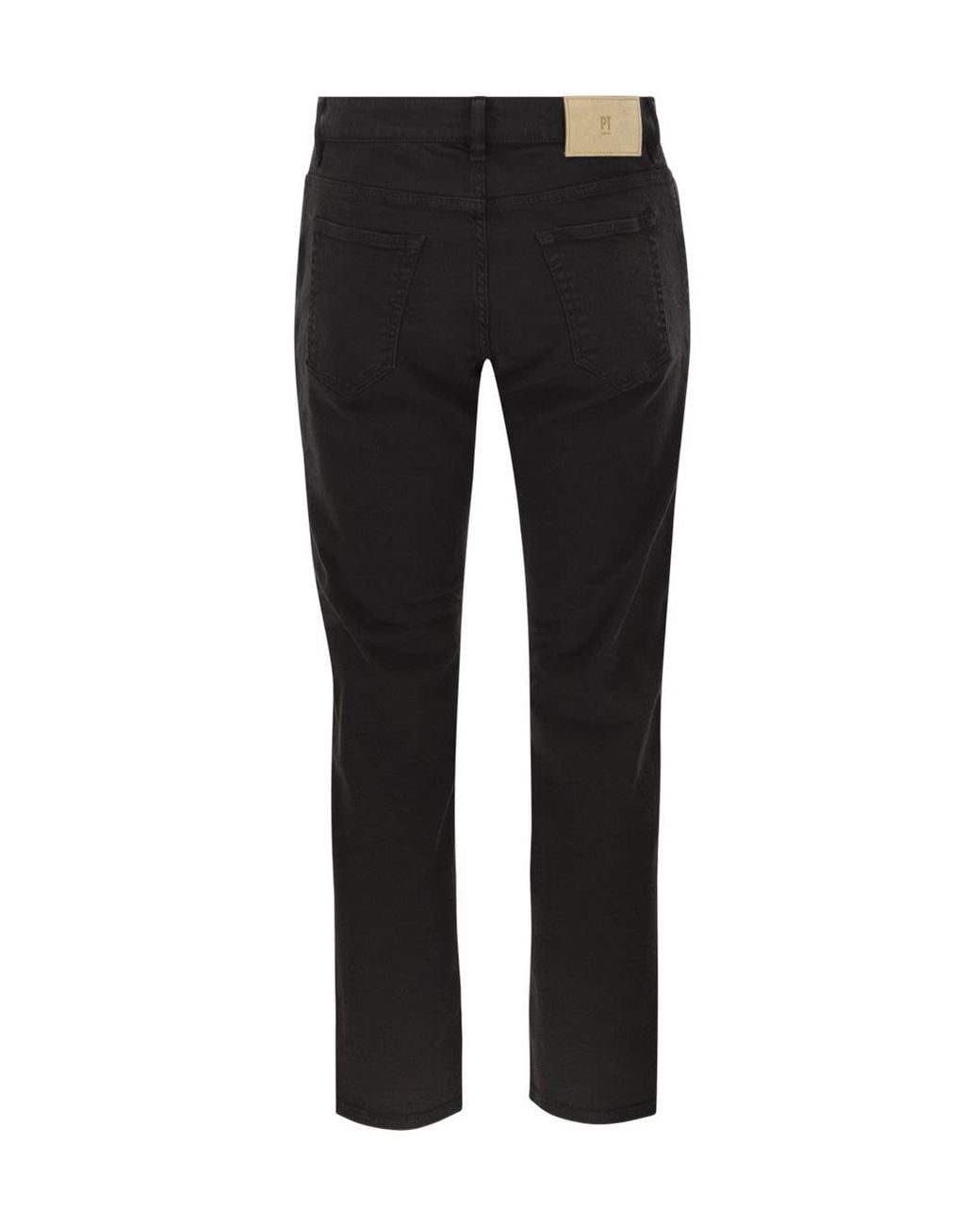 Pt Pantaloni Black Carrot-Fit Jeans for men