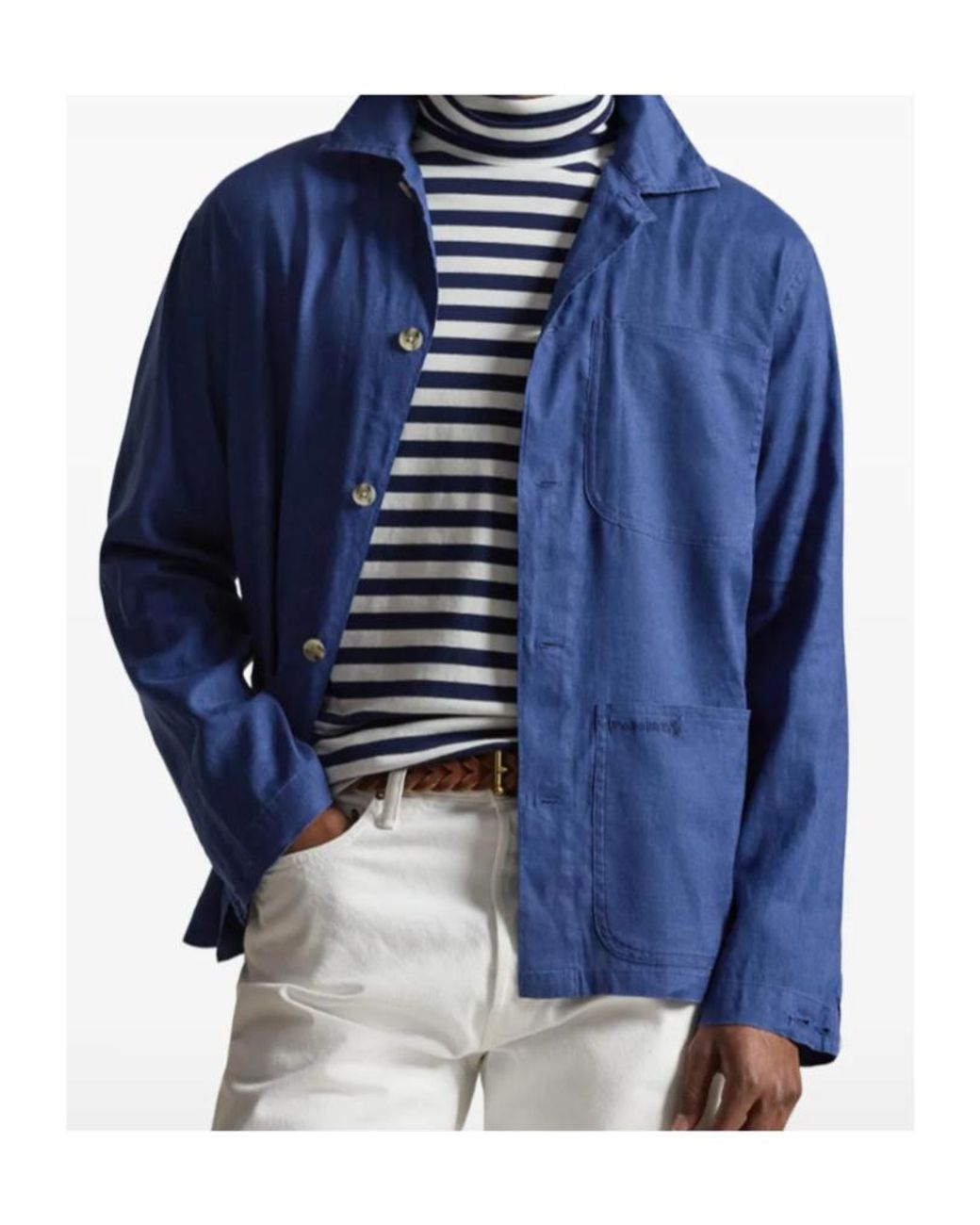 Polo Ralph Lauren Blue Barton Buttoned Overshirt for men