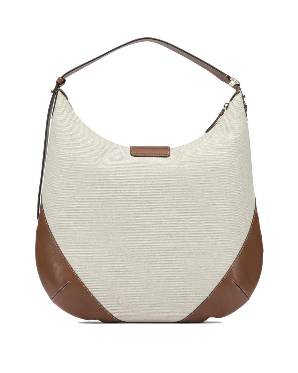 Jimmy Choo White Bar Hobo Large Shoulder Bag