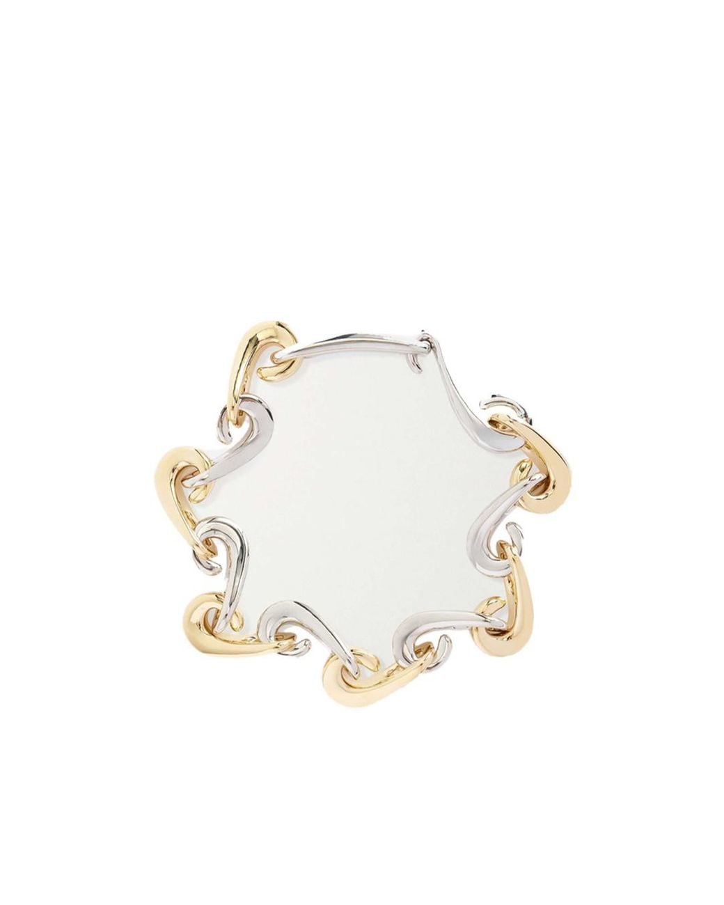 Rabanne White Rabanne Clolurblock Linked Necklace