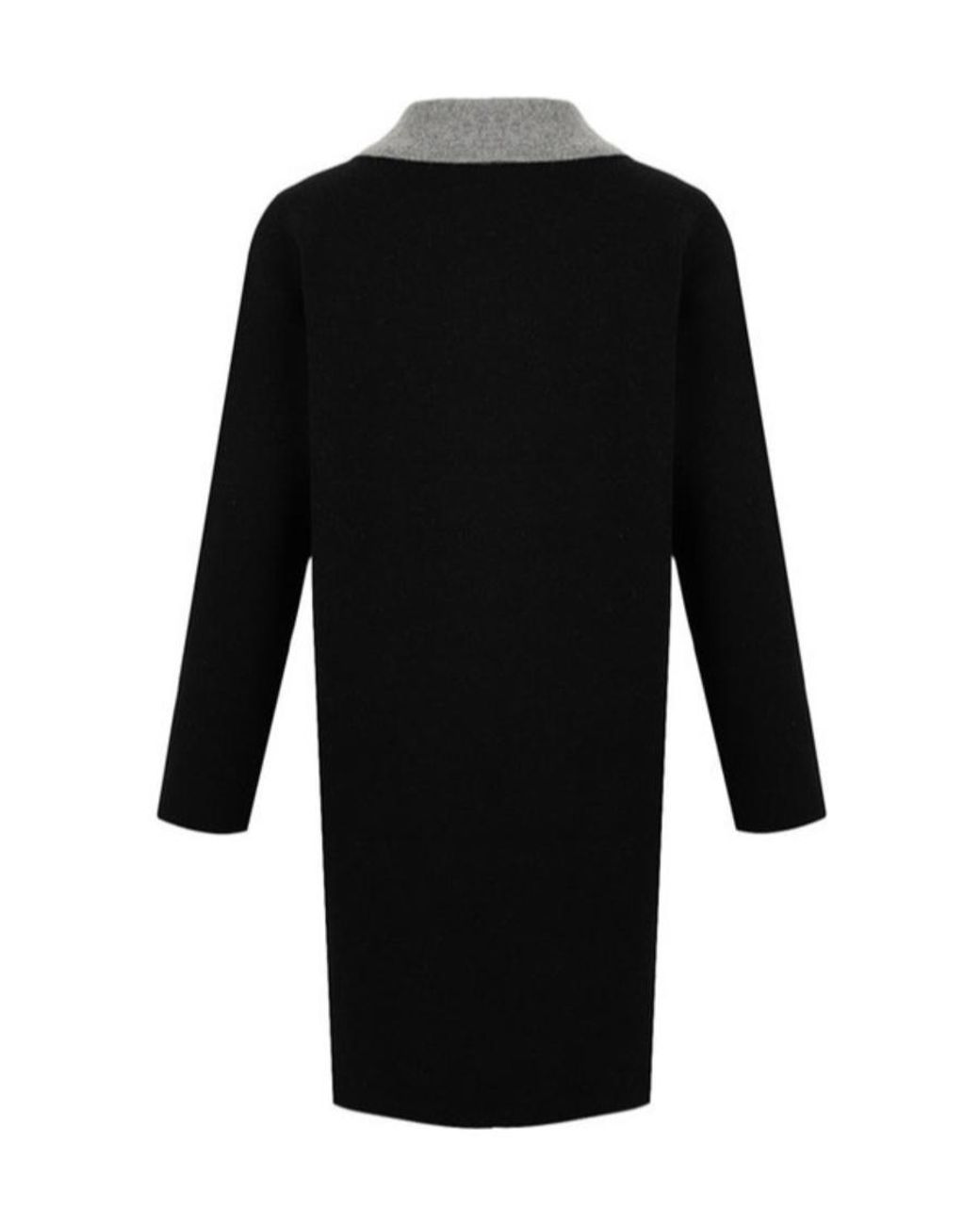 Max Mara Black Lapel Long-Sleeved Coat