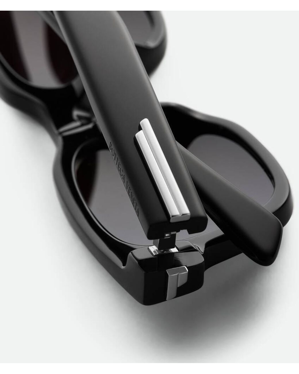 Bottega Veneta Black Eyewear Classic Squared Sunglasses