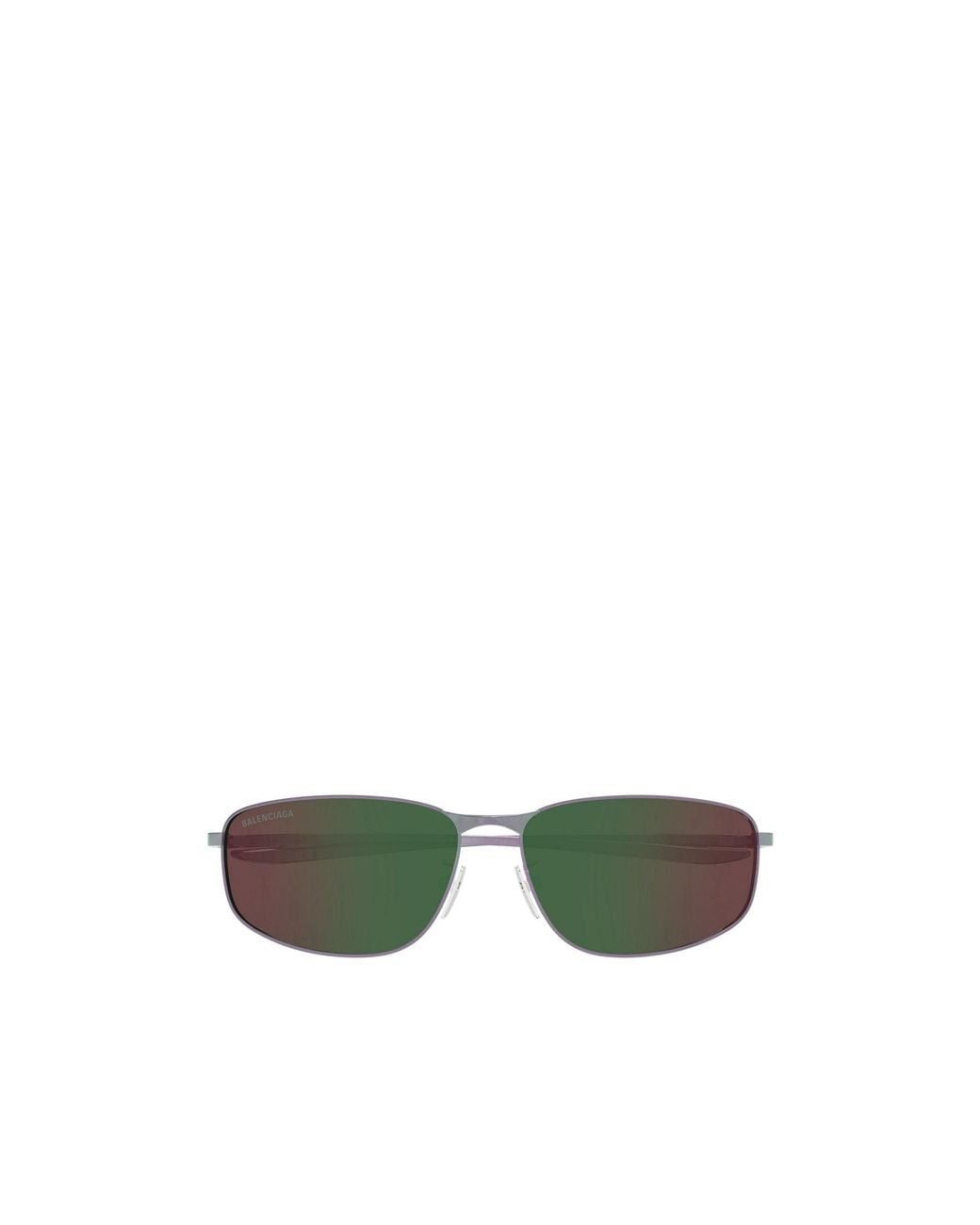 Balenciaga Green Eyewear Rectangular Frame Sunglasses for men
