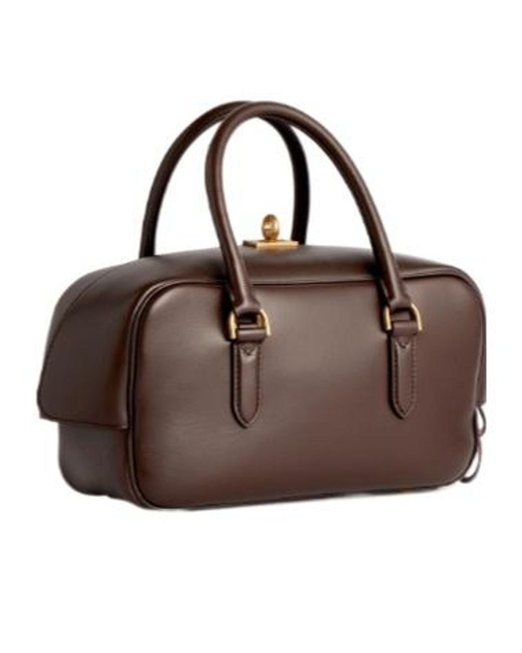 Balenciaga Brown Le 7 Small Bowling Bag
