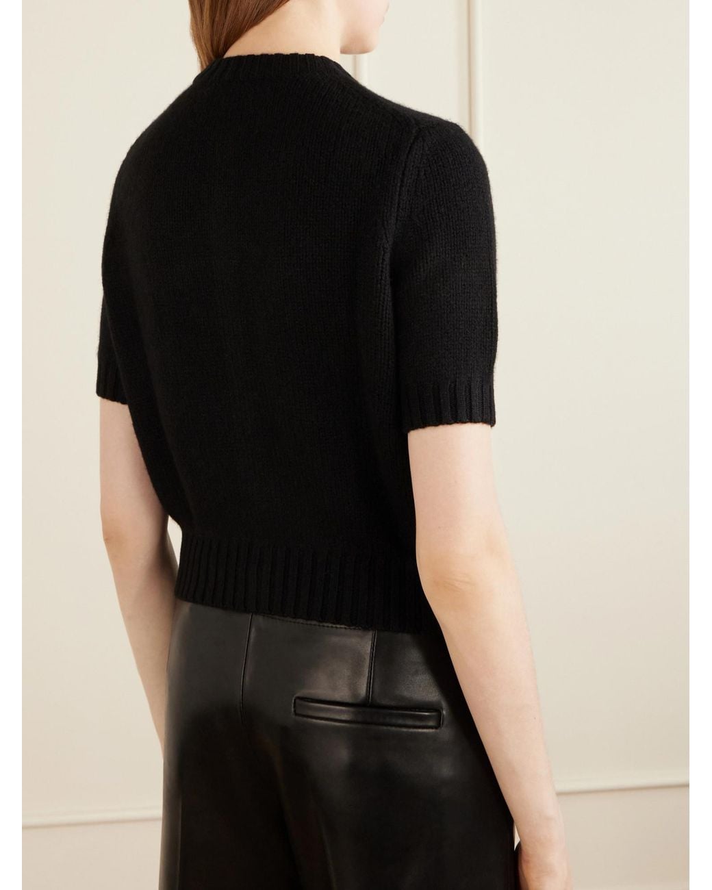 Khaite Black Casual Cardigan
