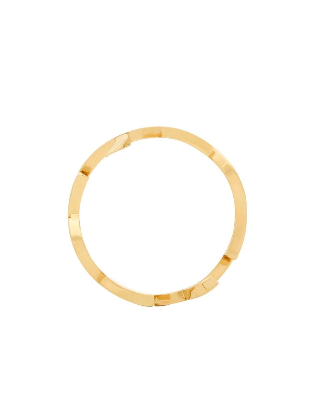 Saint Laurent Metallic Cassandre Scarf Ring