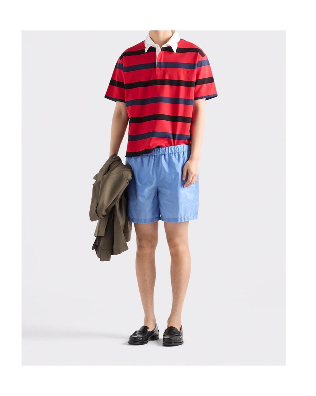 Prada Blue プラダ リナイロン スイムショーツ for men