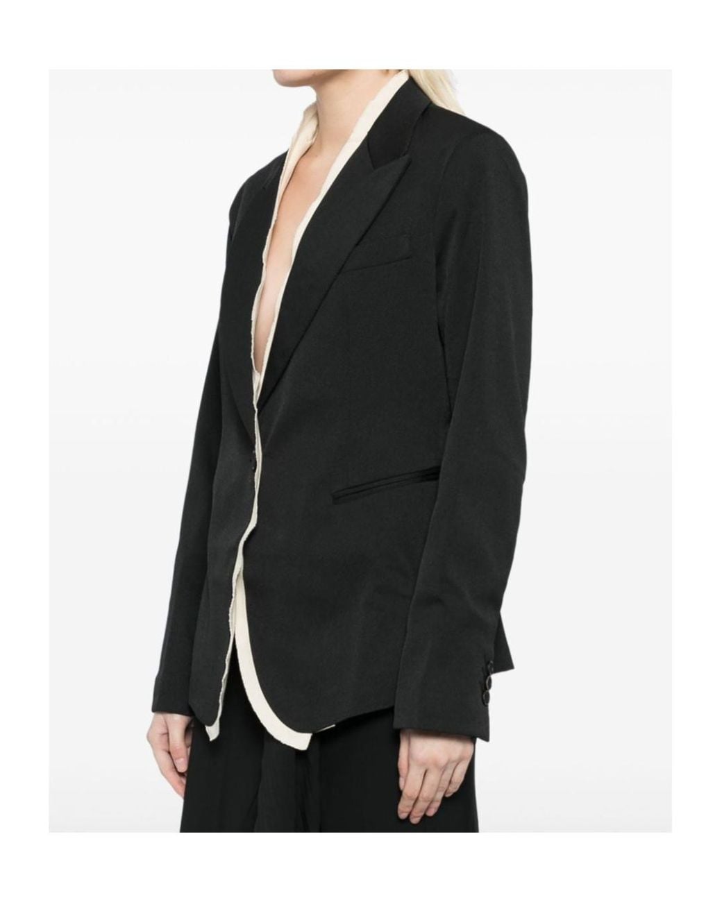 Uma Wang Blue Long-Sleeved Casual Jacket