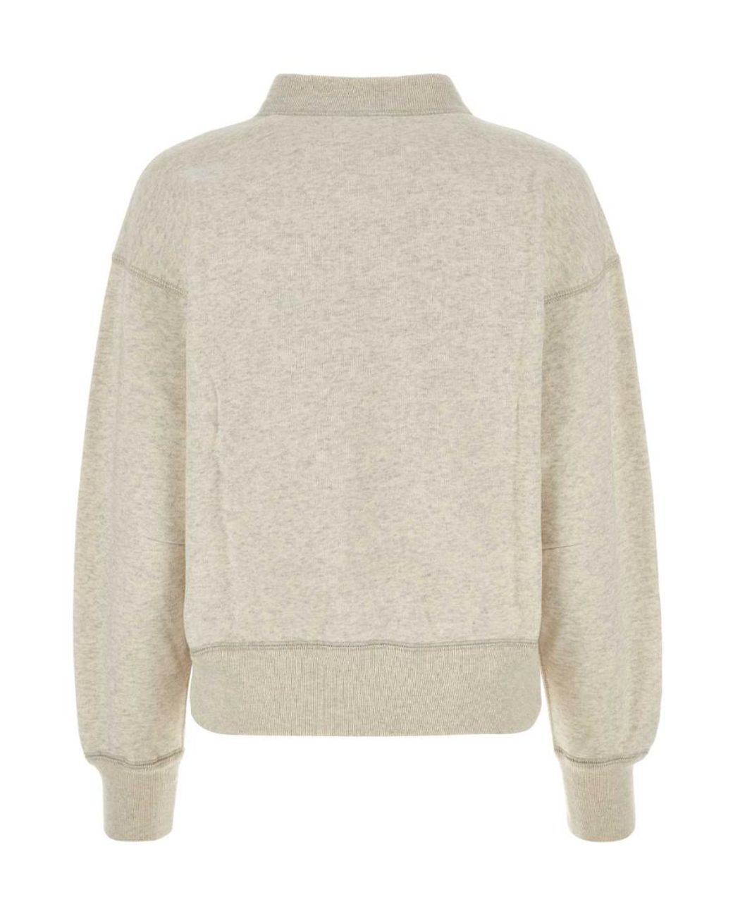 Isabel Marant White Mobyli Cotton-Blend Sweatshirt