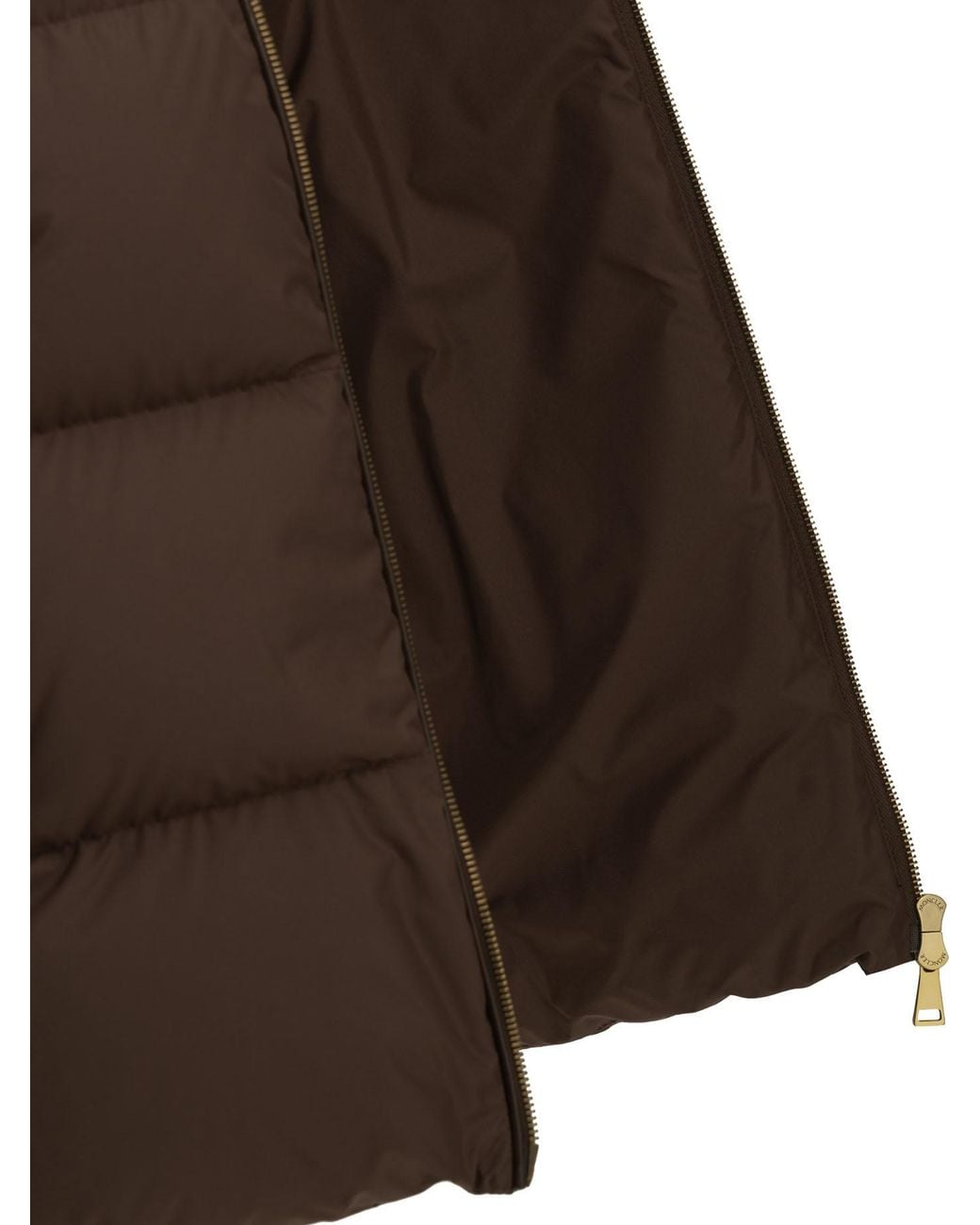 Moncler Brown Vivantesse Short Down Jacket
