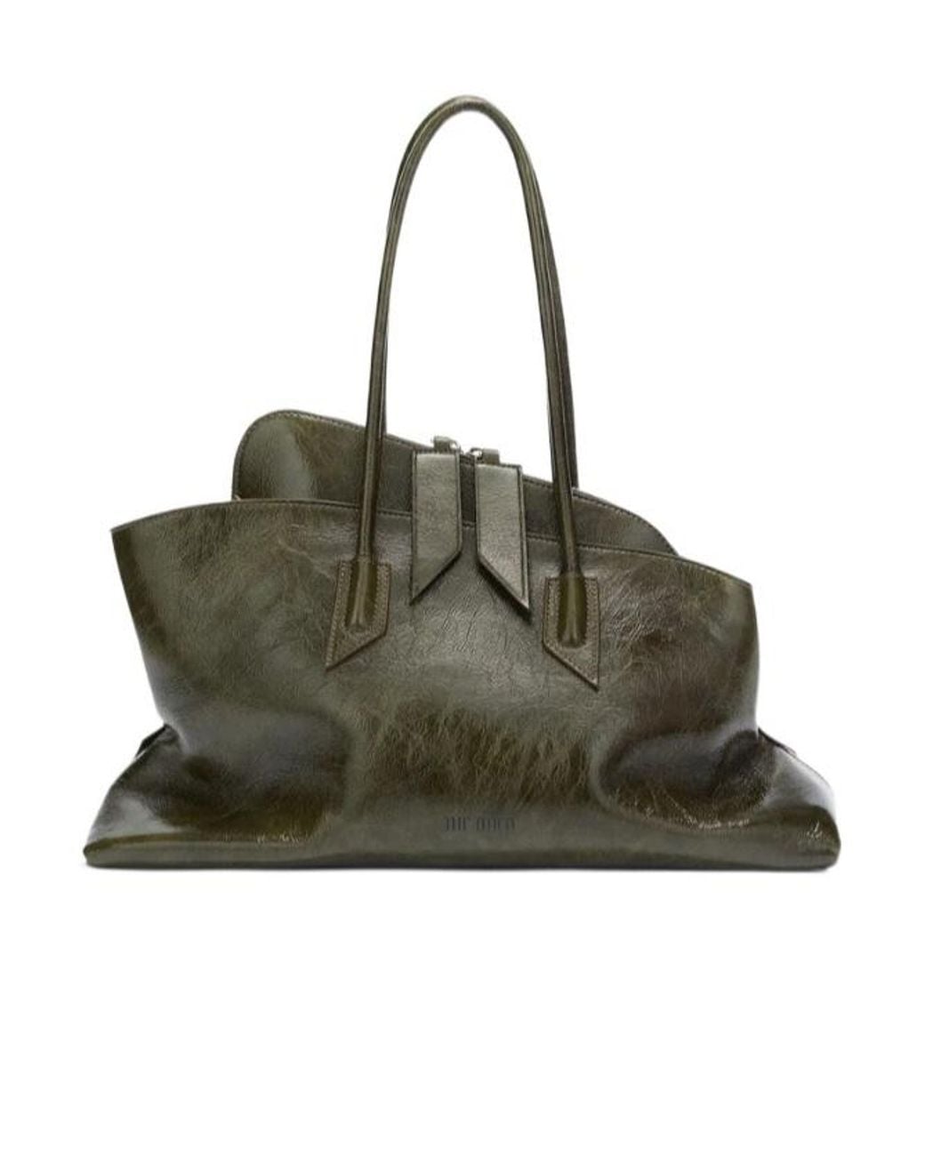 The Attico Green The La Passeggiata Medium Tote Bag