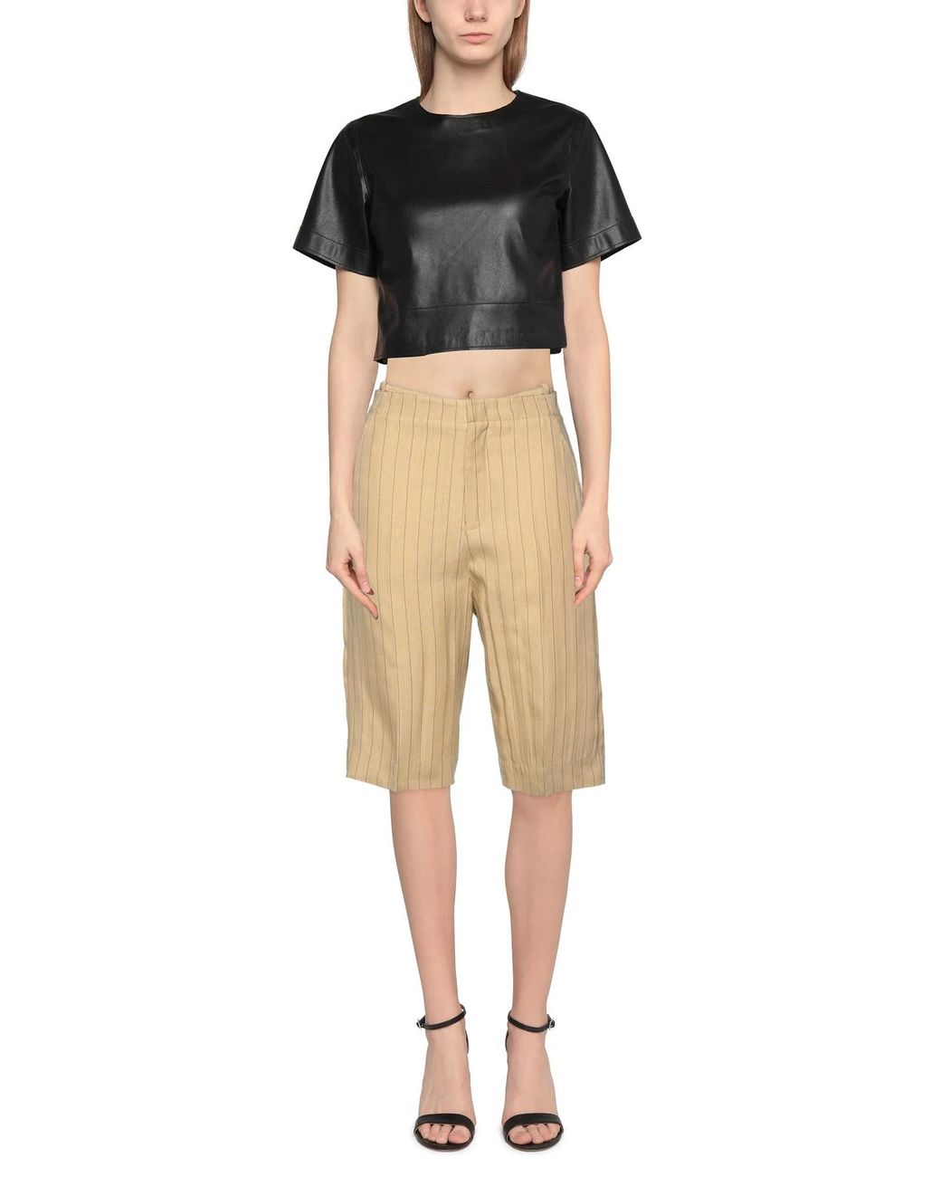 Jacquemus Natural Striped Casual Pants